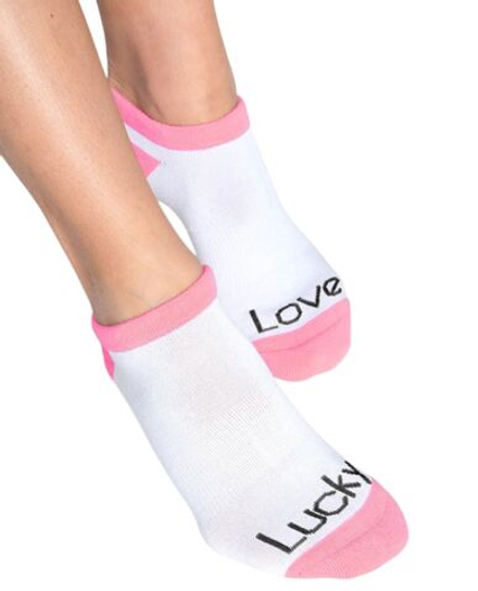 Теннисные носки Lucky in Love Got The Blues Low Cut 2P - white/hot lava