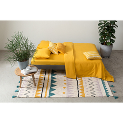 Ковер из хлопка с контрастным этническим орнаментом из коллекции ethnic, 120x180 см
