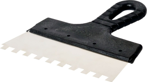 Шпатель зубчатый 150мм 10х10мм нерж.сталь Декор/Интек