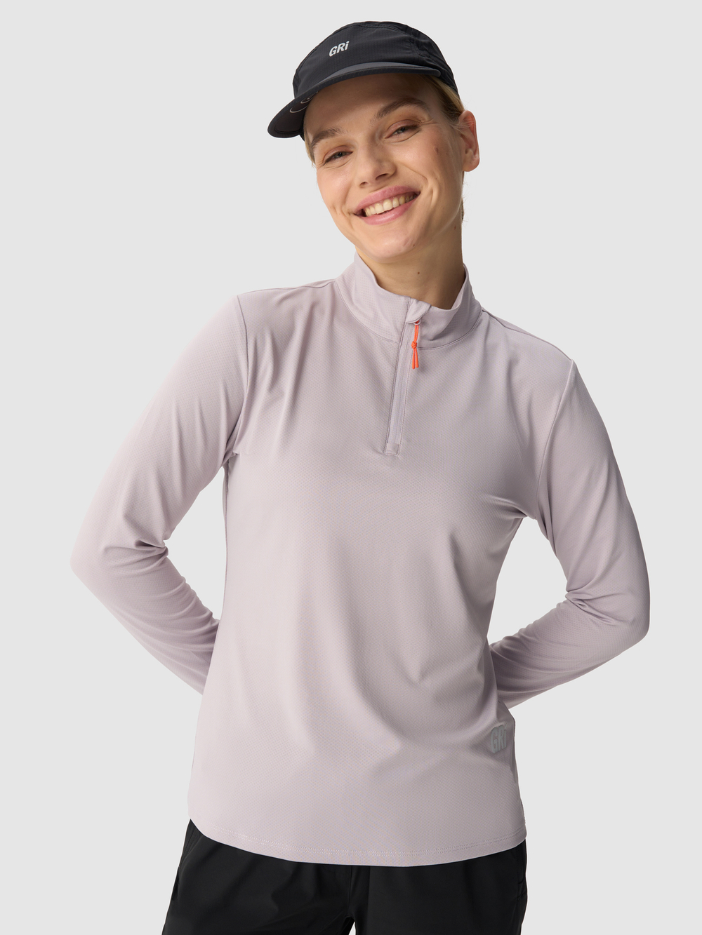 Лонгслив с молнией женский GRI Весна лаванда