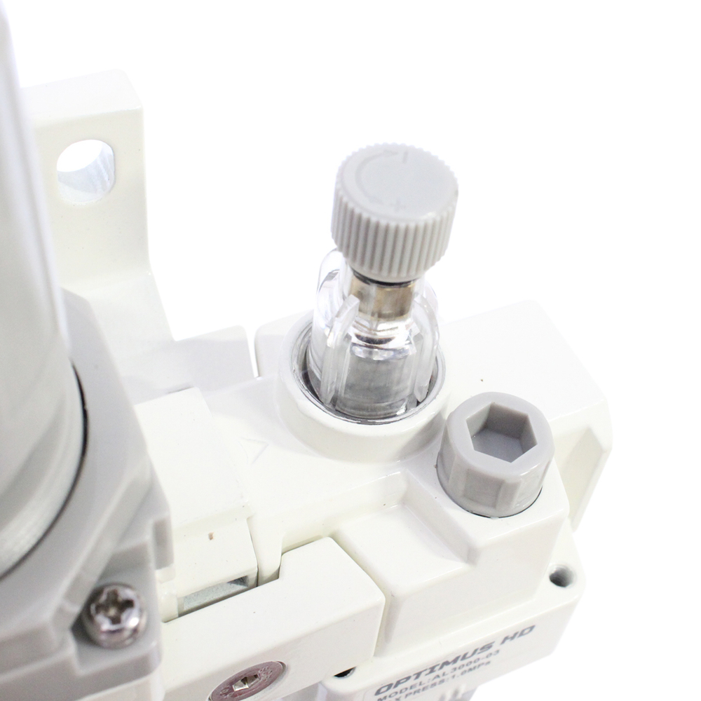 AC3010-03 Блок подготовки воздуха 3/8" с фильтром, манометром, маслораспылителем и регулятором давления