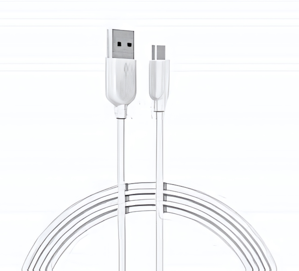 Кабель Borofone BX14 USB-microUSB 2.4A 2м PVC White
