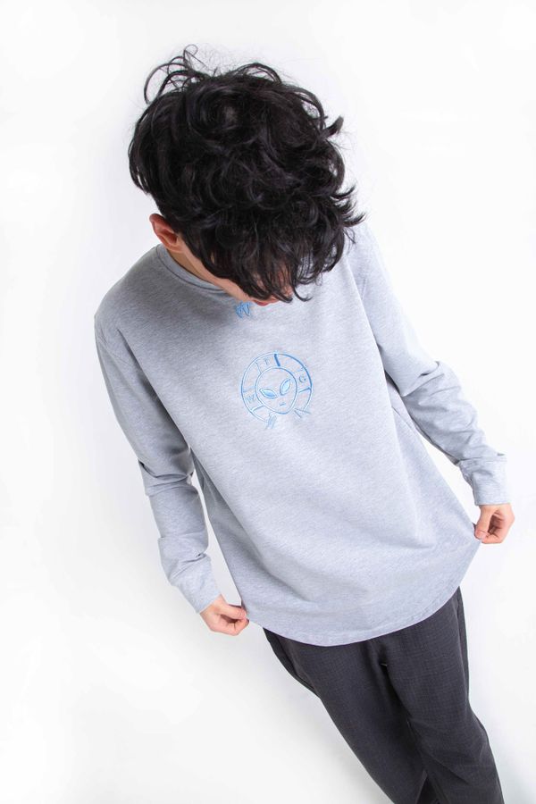 Лонгслив UFO Серый - фото 2