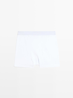 Massimo Dutti русы-боксеры с логотипом на поясе, белый