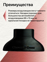 Насадки для задних воздуховодов Chevrolet Cruze Opel Astra J (2шт)