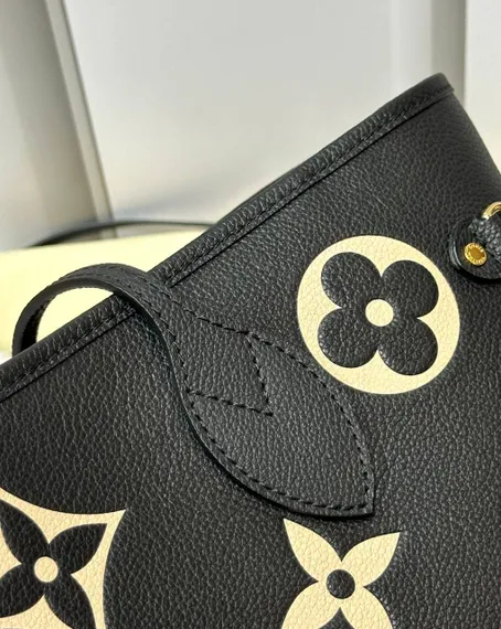 Сумка Louis Vuitton Neverfull MM черный/бежевый