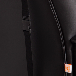 Кресло DRIVER (22) кож/зам/ткань, черный/синий, 36-6/TW-10