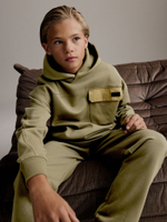 Толстовка с капюшоном и джоггеры в комплекте для мальчика Next B66-391, Хаки