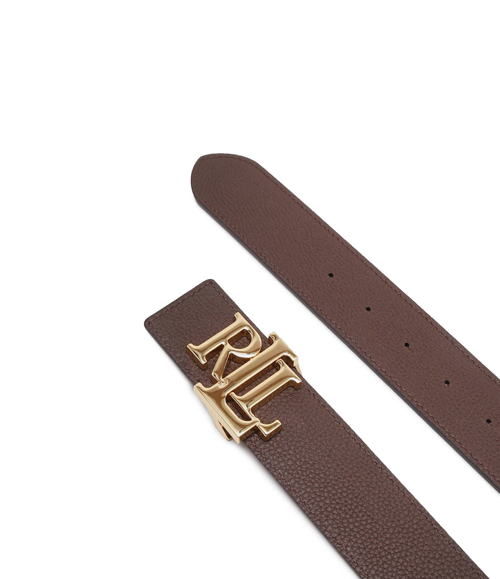 Двухсторонний кожаный Pasek LAUREN RALPH LAUREN - коричневый(412912040)
