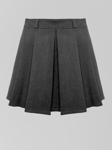 Юбка JN 8680 однотонная плиссированная с шортиками