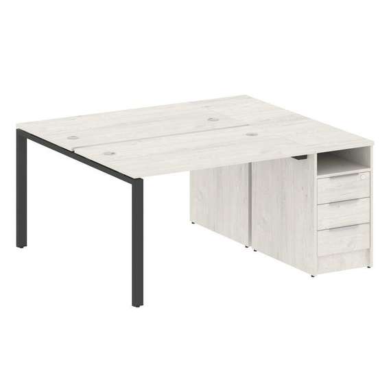 Метал Систем Рабочая станция с тумбой на П-образном м/к БП.РС-СТП-2.2