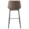 Полубарный стул Narro 66 см, коричневый на черных металлических ножках | Купить в Hallberg.ru