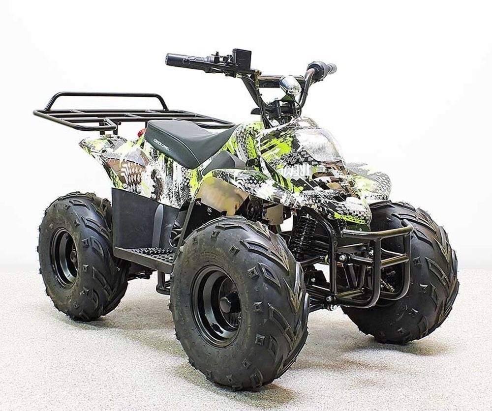 Квадроцикл детский GreenCamel Гоби K51 (36V 800W R7 Цепь) быстросъем, ножной тормоз электр.