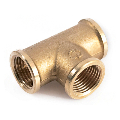 Тройник латунный резьбовой равнопроходный STOUT (ВР) - 1/2"