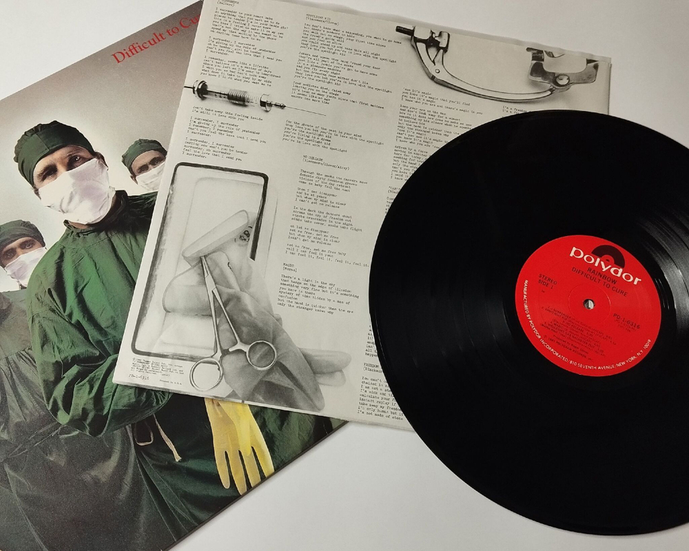 Винтажная виниловая пластинка LP Rainbow Difficult To Cure (USA 1981) Spotlight Kid