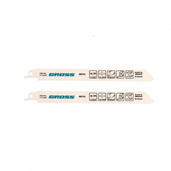 Полотна по металлу для сабельной пилы 4402 - S1122EF, 180 x 1.4 мм, 2 шт. Gross