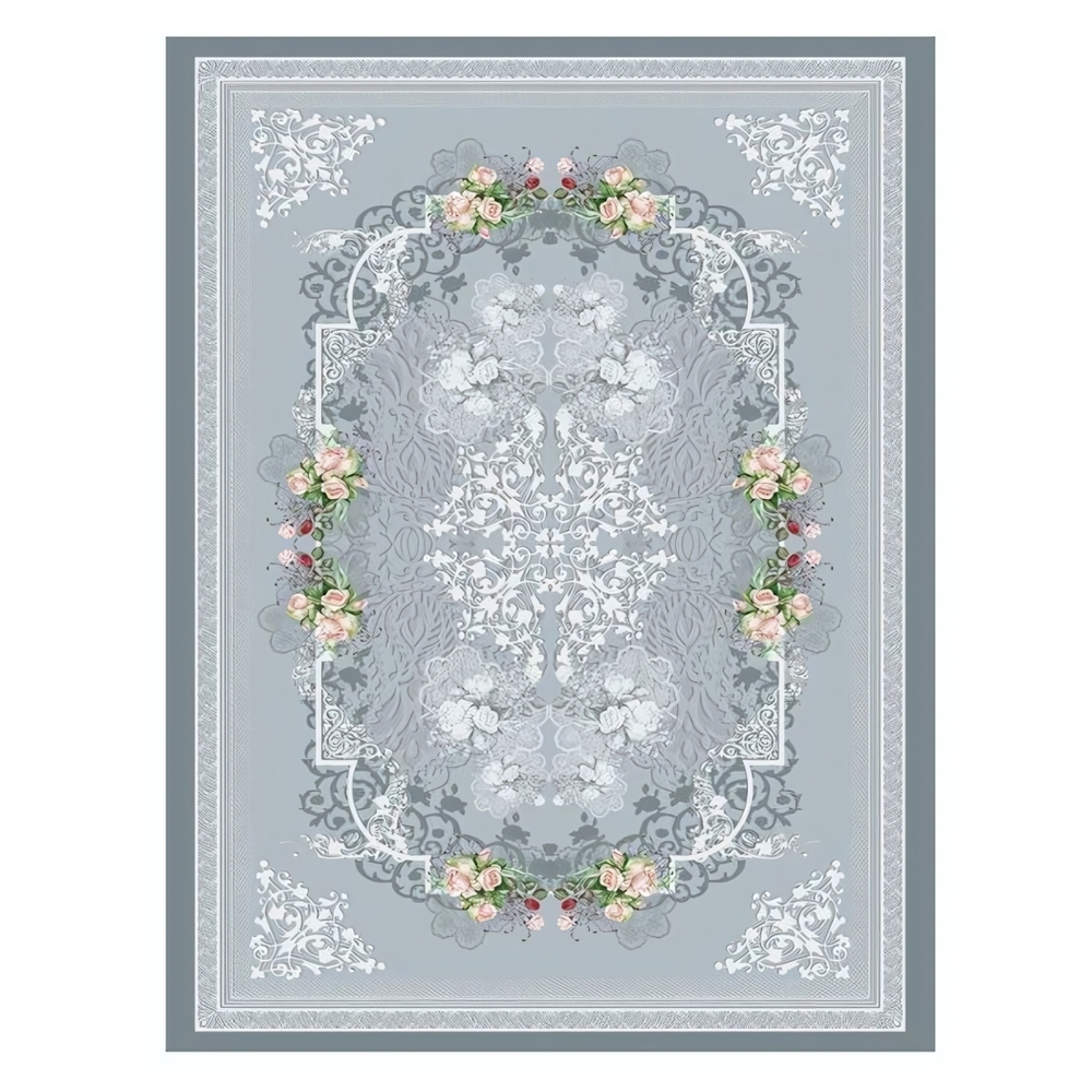 Коврик комнатный с бахромой на резиновой подложке ZALEL 80*150 KPD-1026