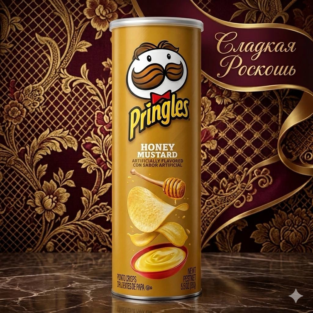 Чипс Pringles мёд с горчицей США