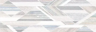 Декоративная плитка ALMA Ceramica DWU11MDS014 Medis 60x20 бежевая / голубой глянцевая с орнаментом