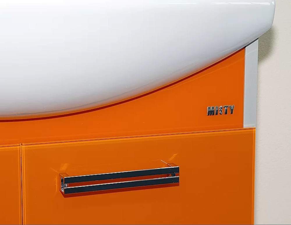 Тумба с раковиной подвесная Misty Джулия 105 оранжевая