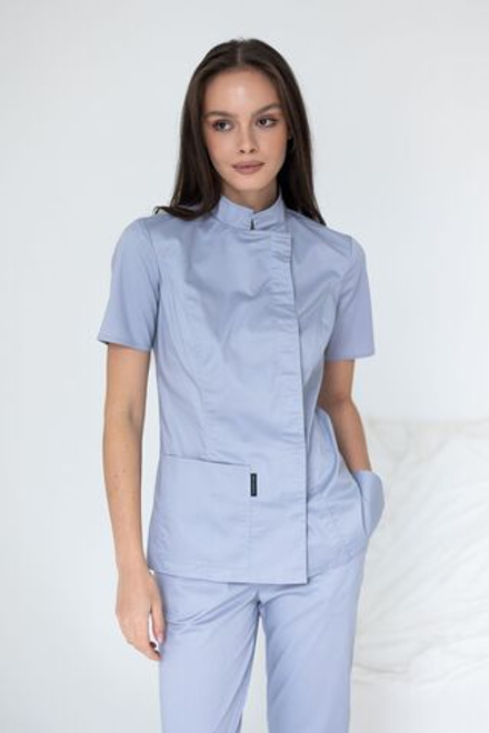 Блуза женская м222 toray стретч серый29