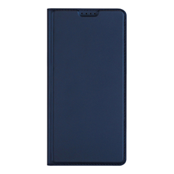 Чехол книжка из PU кожи синего цвета от Dux Ducis для смартфона ASUS Zenfone 12 Ultra, серия Skin Pro Series Case