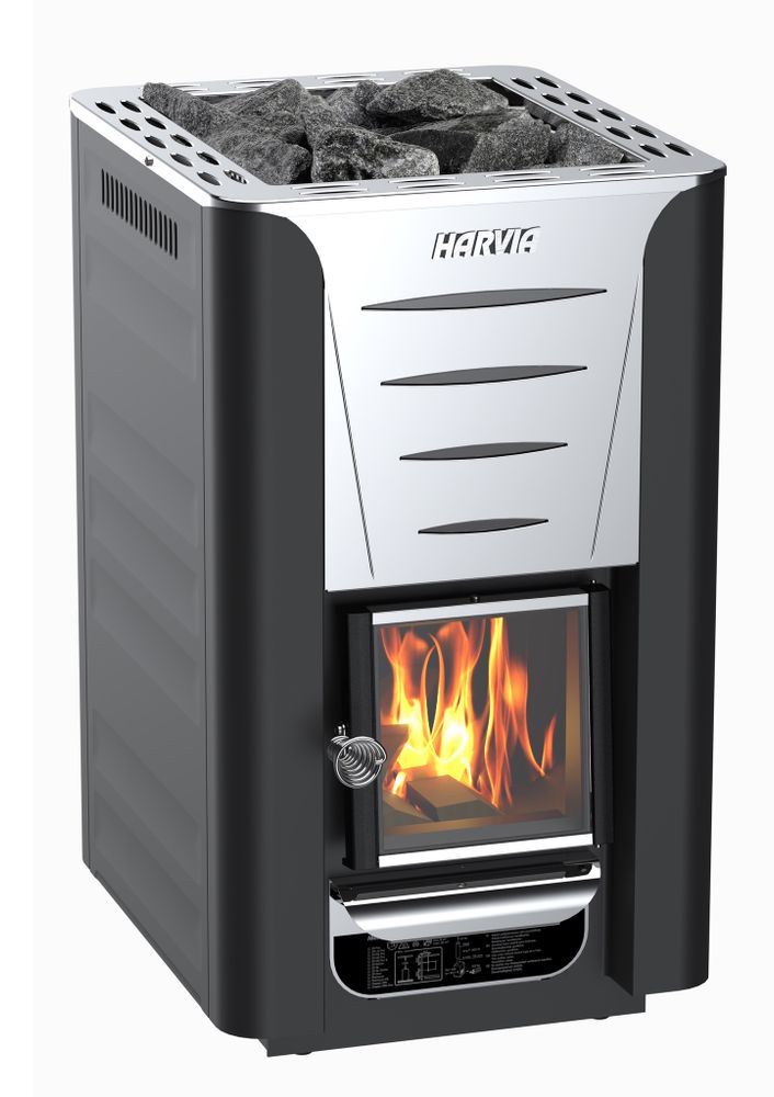 HARVIA Дровяная печь Pro 20 black, артикул WKPR20M (б.а. WK200)