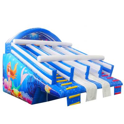 Надувная водная горка для бассейна «Русалочка Бэлла» 7*6*5 м