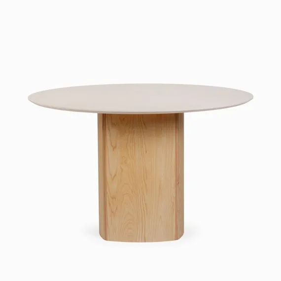 Обеденный стол Addy Ø120 см, бежевый камень