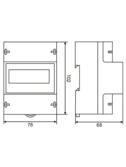 3-фазный 4-проводный счетчик энергии 220 / 380V 6-100A Энергопотребление Счетчик электросчетчик, с обратной подсказкой