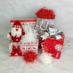 Бумажный наполнитель Кораллово-красный, арт.030, 1 кг, 2 гр