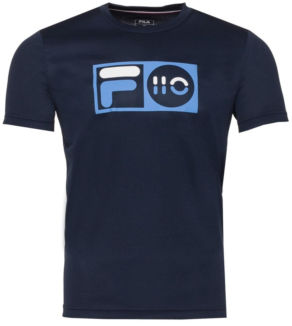 Теннисная футболка Fila T-Shirt Milo M - peacoat blue