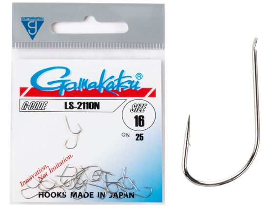 Крючки Gamakatsu LS-2110N HOOKS NICKEL разм. 16 25шт.