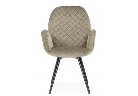 Кресло Woodville Муат поворотное светло-коричневый, черный