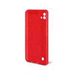 Силиконовый чехол с микрофиброй для Realme C11 red DF