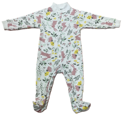 Комбинезон №1 на кнопках с закрытыми ножками из интерлока (100% хлопок) на рост 80 см