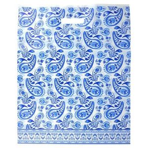 Пакет прорубная ручка Китай 50*38 см ГЖЕЛЬ усиленный 10 шт/уп 150 уп/меш