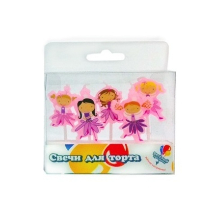 РАСПРОДАЖА Свечи фигурные Феи 5 шт.