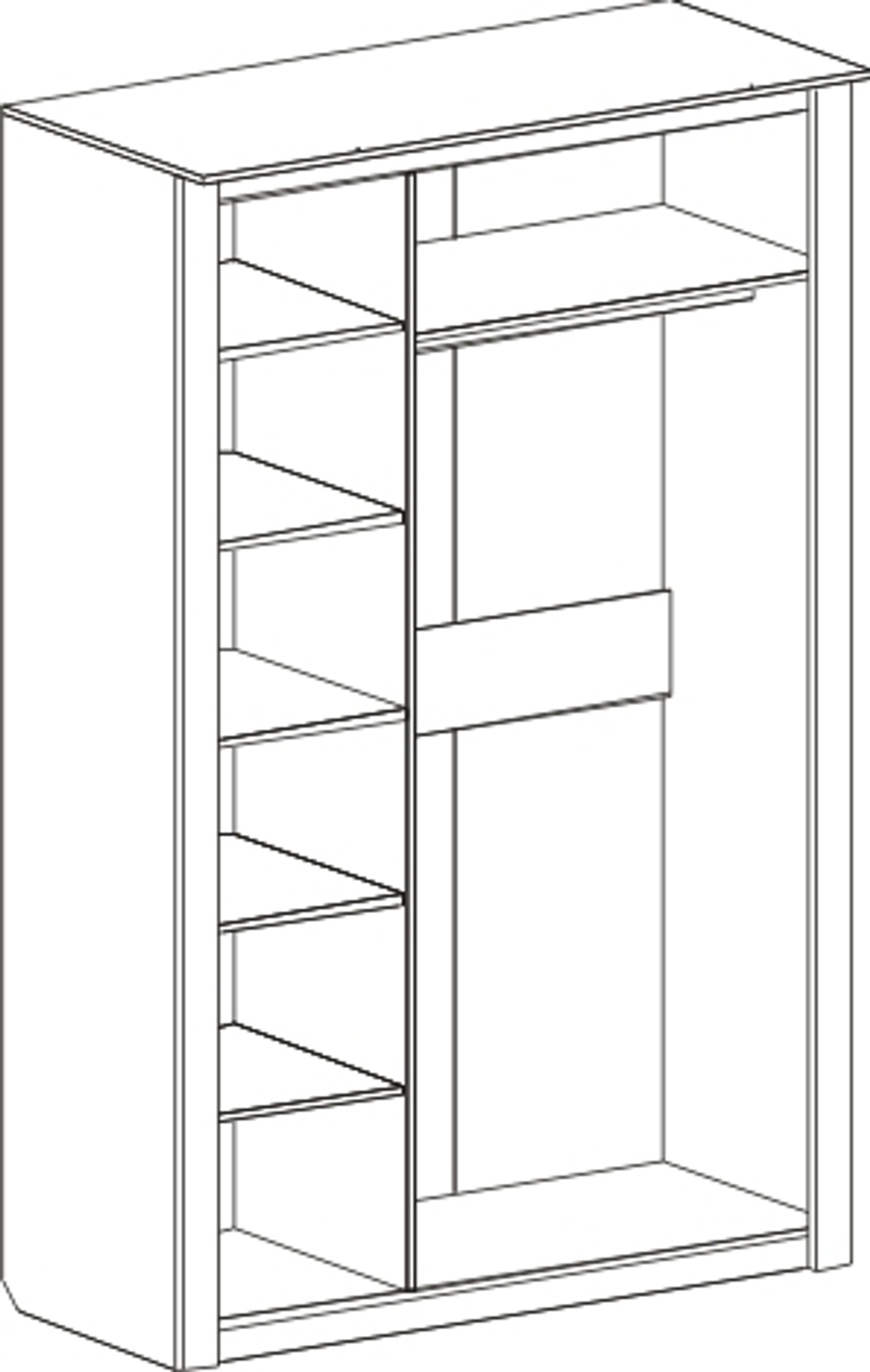 Шкаф 3-дверный "Элана" дуб сонома