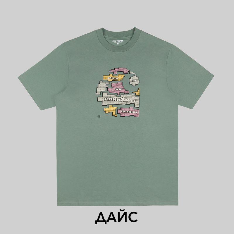 Футболка мужская Carhartt WIP Graft артикул:I033166_park - купить в магазине Дайс