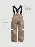 Брюки утеплённые Mjölk Cocoa Stripes, утеплитель 120гр/м2