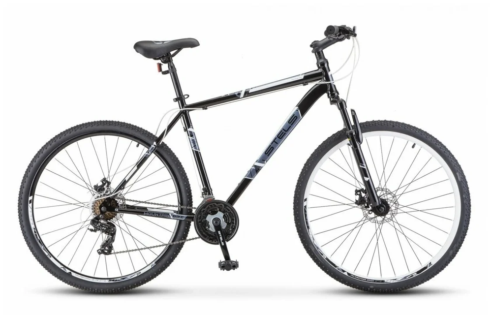Велосипед 27.5" Stels Navigator-700 MD р.19" Чёрный/Белый
