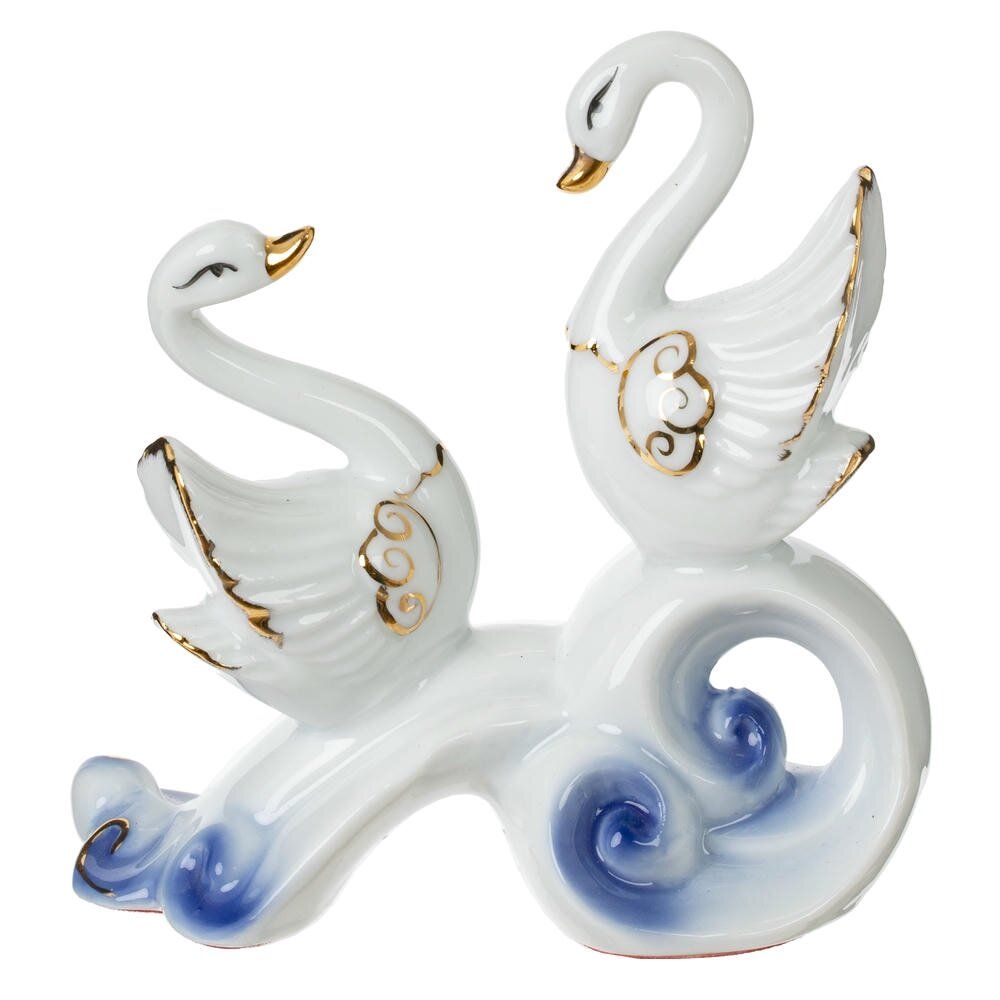 GAEM Фигурка декоративная "Лебеди", L11,5 W6,5 H10,5 см