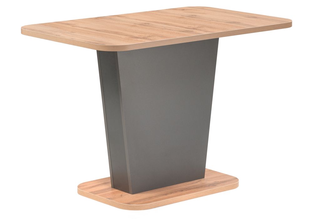 Стол на тумбе Лурвин 100(145)х68х75 дуб вотан / графит