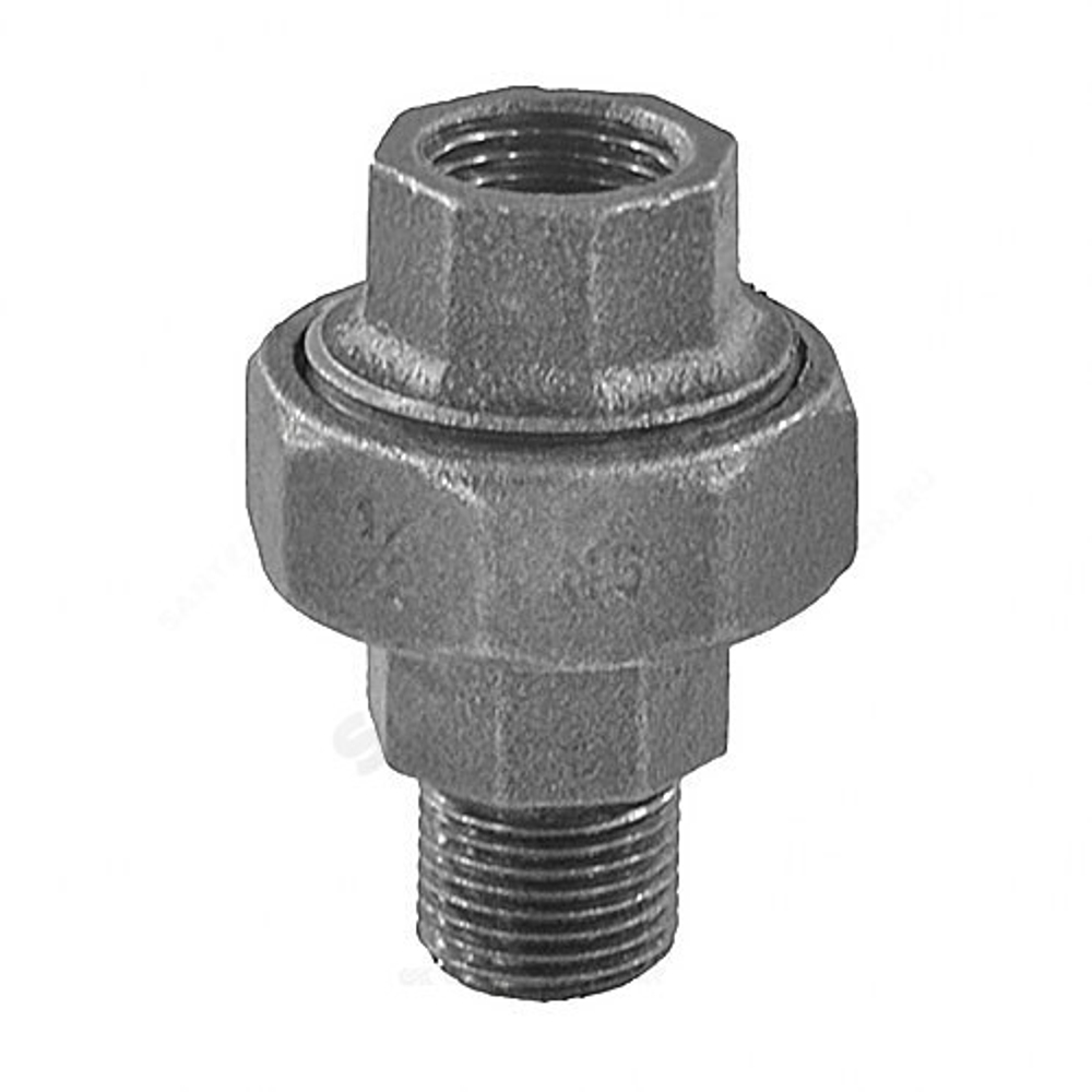 Соединитель прямой американка чугун Ду 20 (3/4") ВР/НР Fittex PLUS