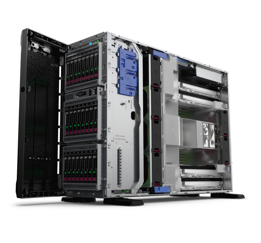 Башенный сервер - HP Enterprise ProLiant ML350  Gen10, 4U Башня, 8x 2.5“, 1x Xeon[4210R] 10 Cores, 16Gb, P21788-001