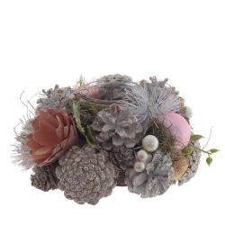 GAEM Подсвечник "Новогодняя композиция", L18 W18 H9 см