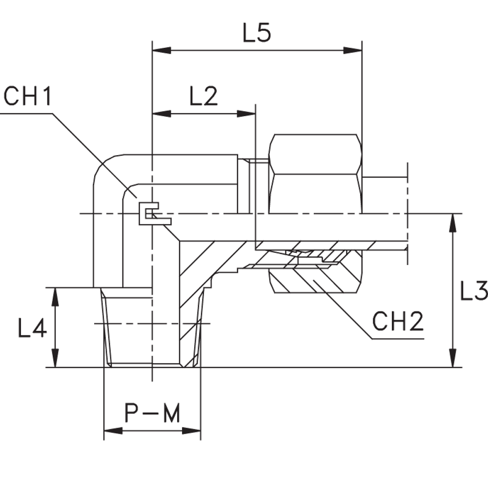 Штуцер FC90 DL10 M14x1.5