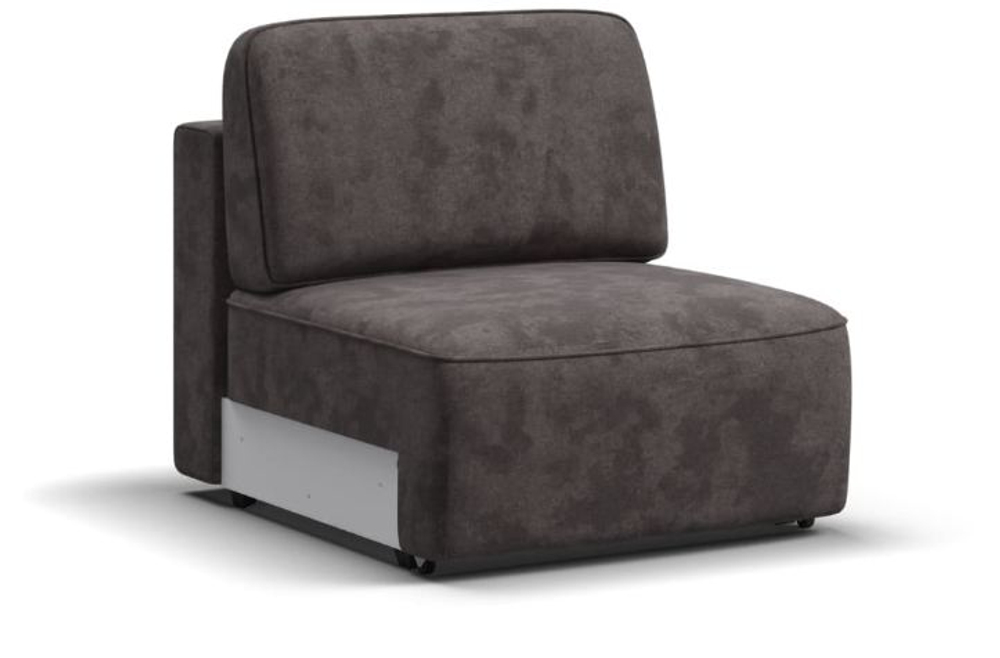 Кинг Модуль спальное место Велюр Алькантара серый