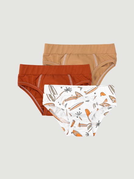 Трусы для мальчика Mjölk Сет из 3х штук, Сёрфы